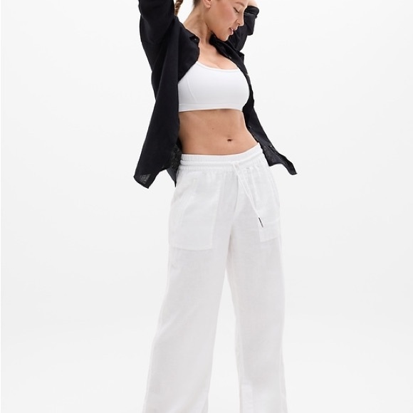 Retreat Linen High Rise Wide Leg Pant - Picture 3 of 6